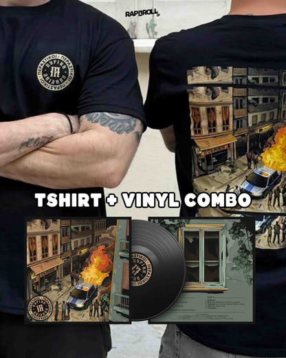 Πύρινη Λαίλαπα T-shirt & Vinyl "Περαστικοί" (Combo)